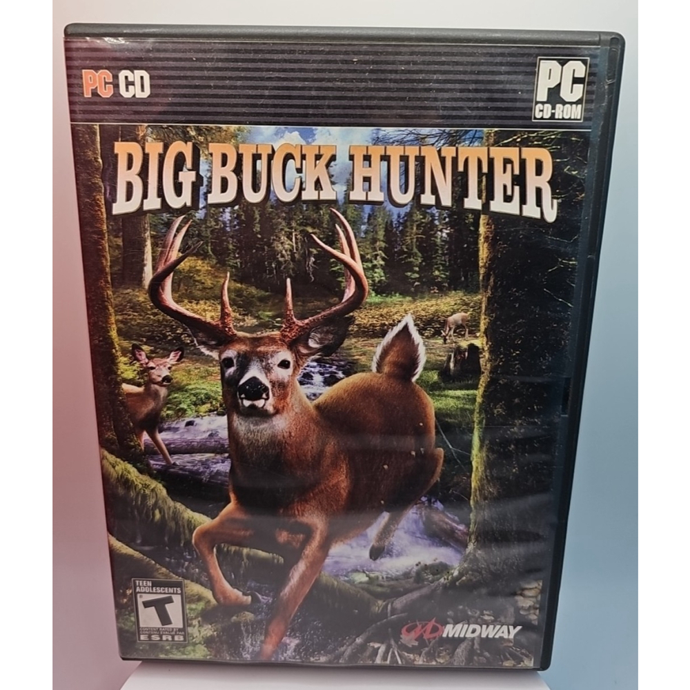 Big Buck Hunter (PC, 2007, Midway) Outer Box CIB Complete With Manual & Insert